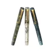 Stylos kaigelu 316 Fountain Pen f Nib Beautiful Marble Amber Match Ink Pen Writing Gift for Student Office Business Blue Brown White