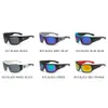 Outdoor bicycle sunglasses retro mens fishing surfing sports goggles beach sunglasses fashionable color sunshade UV400 glasses 240419