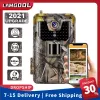 Kameror 36MP 2,7K Hunting Camera Trail Camera 940nm Onzichtbare Infrarood Jacht Camera's Draadloze Cam HC900A Wildlife Surveillance Hot