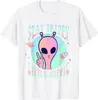 Tshirt femminile gotico harajuku Creative Alien Stampa alier Top Fashion Tops Casual Tops Abbigliamento Tee Ropa Mujer 240408