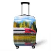 Accessoires Express Train Pattern Bagage Cover Dikke elastische bagagedekking 19 tot 32 inch koffer Kaste stofafdekkingen reisaccessoires