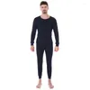 Roupa térmica masculina Cxzd Top Pant Long Johns Conjunto mantém conjuntos quentes roupas de inverno Roupas grossas