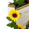 Decorative Flowers Sunflower Vine Flower False Indoor Wall Hanging Air Conditioning Pipe Wedding Decorations Reception