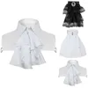 Bow Ties Vintage Victorian Renaissance Collar Ruffled Lace Detachable Fake For Stage Cosplay Polyester Cotton Fabric