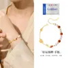 GeoMancy Accessory S Lucky Carp Women's Red Agate Beaded New Chinese Freshwater Pearl Bracelet Small and Popular Jewelry