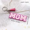 Brief hanger Acryl Key Chain Direct Mother's Day Party Gunst geleverd door de fabrikant 0309