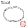 Yhamni Fashion Three Lines Beads Charm Bracelet 100 Pure 925シルバーファッションジュエリーグロスブレスレットボールH1725812412