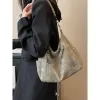 Seaux y2k coréen harajuku khaki sac à bandoulière vintage bourse esthétique goth grunge hobo messager crossbody voyage de gros sacs fourre-tout