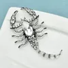 Brooches Baroque Style Exaggerated Rhinestone Big Scorpion Pins For Women Men Vintage Retro Banquet Suit Badges Accessories