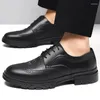 Chaussures habillées Men d'automne Business Formal Cuir Fil Light Soft Soft Soft Casual Men Locage