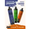 オリジナルのVapme Crown Bar 18000 Pro Maxdisposable Vape Pen Pods Eタバコ0/2/3/5％NIC 650MAH充電式バッテリーメッシュコイル25MLプレフィル0.6OHMポッドバーペン