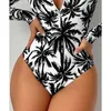 女性用水着Cikini-One-Piece Women for Women Lengeeved Bikini Beach Bathing Suit Summer