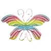 Украшение вечеринки 1pcs негабаритный aroon gradient butterfly крылья алюминиевые плесени.