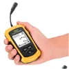 Fisy Finder Finders Lucky FF11081 Портативный 100 -метровый проводной проводной сигнал Sonar Sounter Alarm 2 -дюймовый ЖК -дисплей антив.