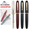 Bolígrafos 2/5 pcs Jinhao 9019 Fuente Pen Ef/F/M Nib Resina Pen con suministros de oficina de la escuela con convertidor de tinta de alta capacidad estacionario