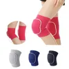 Sportcompressie Knie -pads Elastische kniebeschermer verdikte sponsondersteuning voor dansende rollervolleybaltraining Knieën Brace 240416