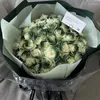 Flores decorativas Vintage Scottish Green Rose - A Flor da Juventude Presente Perfeito para o Dia dos Namorados Graduação e entes Aumentos