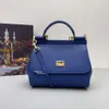 Hög version Kvinnor Designer Bag Lady Handbag Evening Bag Läder Luxury DGS Sicilien väskor Fashion Handväskor plånbok axel crossbody väska 10 färger