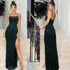 Casual Dresses Zoctuo Elegant 2024 Spring Party Women's Dress Sexig Bdoycon Split Sequin Slim Fiting Maxi Banket Evening Vestidos