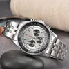 New men's and women's watches, high-end luxury 1884 bowl watch, AAA fashionable stainless steel strap, top design waterproof quartz watch, six pin sports leather watch #543