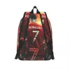 Bags CCRISTIANOS Backpack Futebol Star Rronaldos Kawaii Mochilas femininas Viagens Lightweight School Salps Design Rucksack