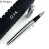 Pens ST Penpps 601A Vacumatic Piston Type Fountain Pen Steel Ink Pen Silver Cap F/M/Fude nib文房具オフィス学用品