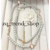 Classic Diamond Pendant Necklace Designer Högkvalitativ Pearl Women's Necklace Wedding Anniversary Jewelry Gift 394