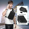 est uitbreidbare mannen crossbody tassen multifunctionele USB opladen borstpakket boodschappers mannelijke waterdichte schoudertas 240407