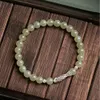 geomancy accessory S Sier Koi Hetian Jade Hand String Girl's Ancient Style Light Bracelet 2024 New High Grade Gift Handwear