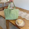 Bolsas 2024 nueva bolsa de almuerzo portátil japonesa de algnicón de algnicón picnic bolsas mujeres simples bolos de almuerzo de estilo coreano