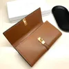 Top Caler Cowhide Long Wallet dispose de trois couleurs Pocket Key Key Pouch Mens Holders Card Portefeuille Portefeuille Passeport Passeport Classe en cuir Couc Pouses de porte-monnaie Couchette