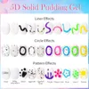 Lycute 10 ml 5D Solid Pudding Nail Gel genomskinlig koreansk stilfoder Emboss målning textur Art Decoration 240418