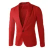 Turn Collar Men Pak Jackets Formele zakelijke jassen mannelijke avondfeest blazer jas solide kleur ontmoeting kleding 240407