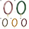 Partifavor Geometriska linjer Bangle Silicone Round Keychain Armband Keyring Wristlet med cirkulär ringarmband TH0527