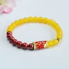 Acessório de geomancas xinyu zhu di wang sha shou chuan huang yu sui koi bracelet feminina zs3072104