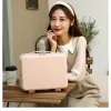 Suitcases Carrier 13inch Mini Cabin Travel Suitcase Portable Women Professional Makeup Suitcase Carryon Luggage Cases Small Boarding Bag