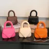 Bags 2023 Fashion Women Pink Orange Mini Handbag and Purses Lipstick Bags Clutch Small Totes Shoulder Bags Lady Chain Crossbody Bags