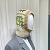 Cappelli balaclava all'uncinetto fatto a mano per donne autunno e inverno in lana a maglia berretti per pullover a maglia berretta per cappuccio con cappuccio femmina con cappuccio 240419