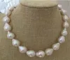 Fine Pearls Jewelry gorgeous 1416mm south sea baroque white pearl necklace 18inch 14k7839202