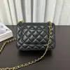 Kart tutucular Crossbody Bag Chenel İnci Saplama Kadın Çantası Doku Koyun Dinleri Rüzgar Elmas Izgara Zincir Çanta Çapraz Koyu Çanta Kadınlar