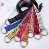 Offs - English Alphabet Printed Canvas Belt Male and Female Student Woven Double Loop