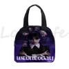 Bags Wednesday Addams Lunch Bag Bento Thermal Insulated Pouch boys girls School Snacks Outdoor Food Container Handbags Cooler Box