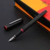 Penne di alta qualità Pimio 916 Penna stilografica Penna Matte Matte Black Red Titanium Titanio Black Inchiostro Nib Office Scheda Schema Penna