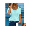 Plus-Size-Kleider Womens Kurzarm Tops Bluse T-Shirt L-5xl 2023 D6GF-Drop-Lieferkleidung DHW8H