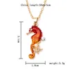 Pendant Necklaces Seahorse Decor Starfish Pearl Lady Necklace Clavicle Chain Women Gift