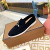 2024 NOUVEAU LUXURYS LORA PIANAS LOAFERS FEMMES MEN MEN DES CHAPEURES DESSAGES BURISSAGE CURPHIR FLAT LOW SUEDED VOLE OXFORD MOCASINS CASS