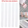 Adesivi a parete 5 pezzi da bagno vano da bagno trasparente non slip su nastro antiscivolo strips tryc889