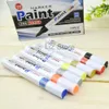 Marqueurs étanches colorés colorés marker en gros pneu de stylo pneu peignant métal peinture à la papeterie d'étudiant écriture des stylos th0826 s