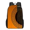 Bolsas de arte de guitarra música mochila imprimida clásica hombres mochilas mochilas para niños bolsas escolares de hombro adolescentes niñas mochila casual