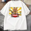 Capybara Cotton Tshirts Vêtements pour hommes décontractés surdimension